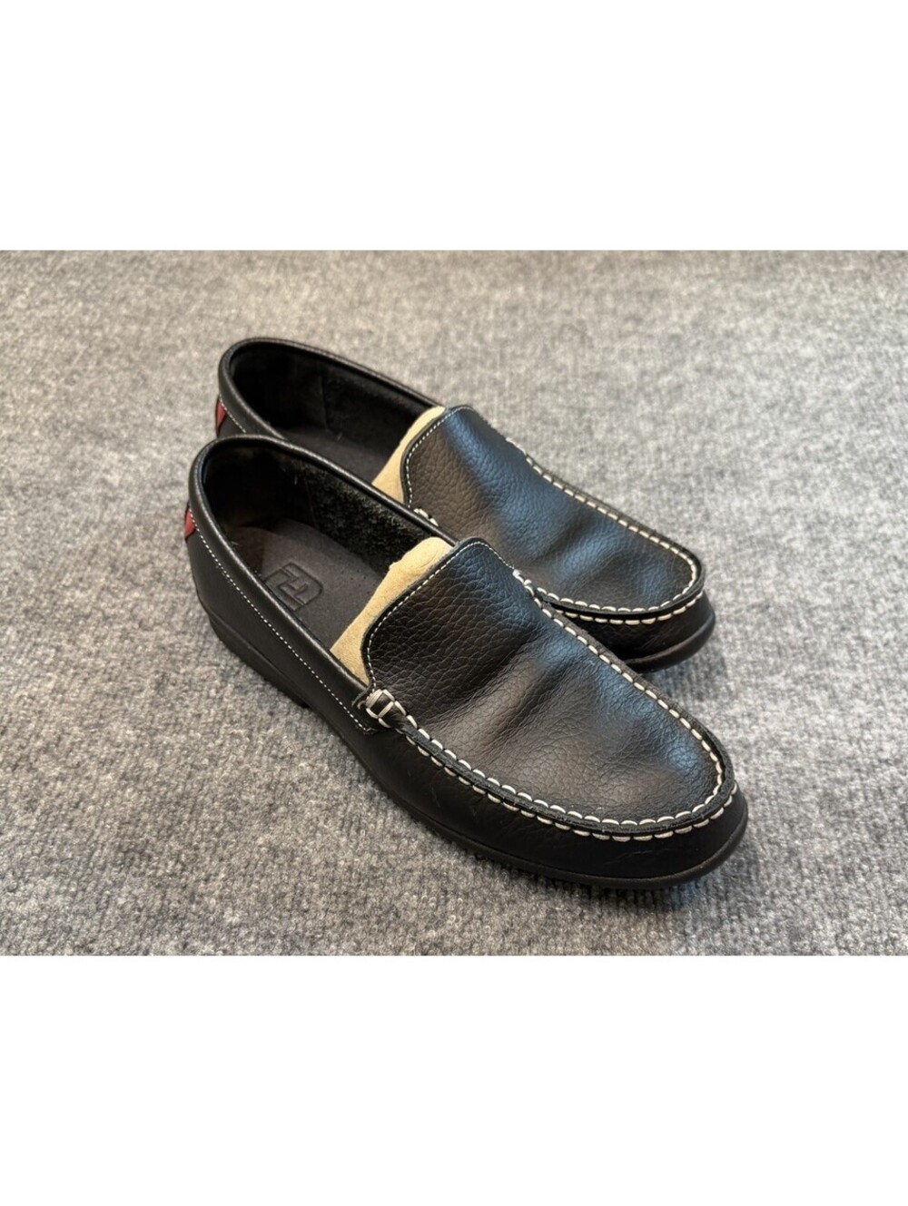 FootJoy FJ Club Casuals Black Leather Golf Loafers Men’s 8 M 79072 NWOB